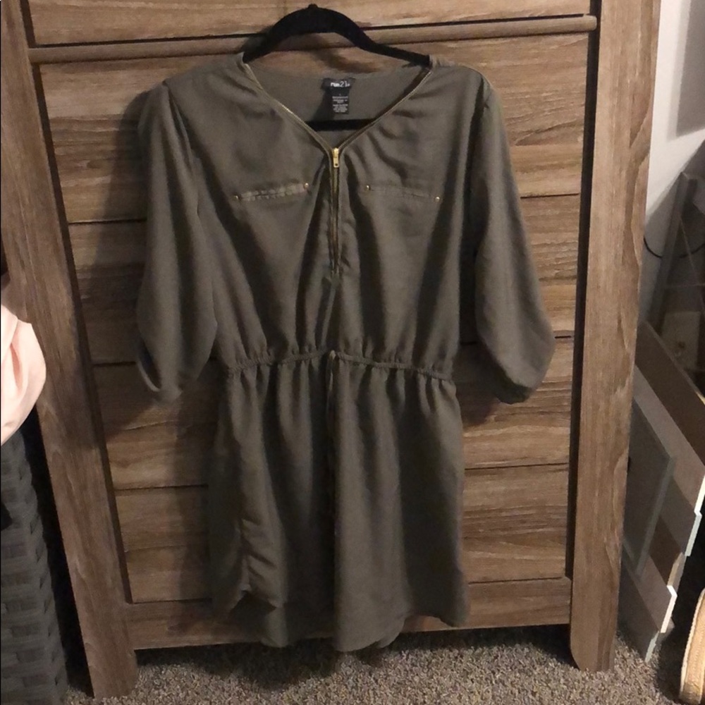 rue 21 army green dress